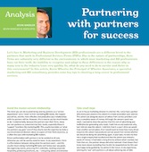Partnering with partners